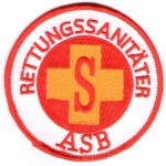 Rettungsdienst Aufnäher des ASB - Abzeichen Rettungssanitäter