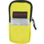 ZentauroN Smartphone Schutztasche mit  Silberstreifen vorne gelb