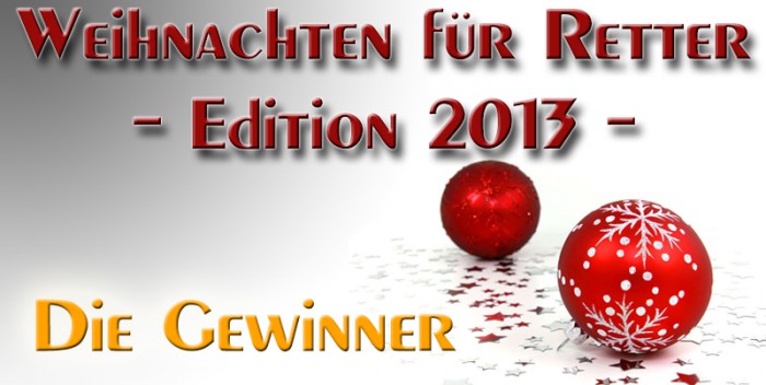 Gewinner des Weihnachtsgewinnspieles - Weihnachten für Retter 2013 auf Rettungsdienst-Blog.com